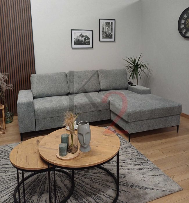 Nowoczesny Narożnik PABLO, duży narożnik USB rozkładana +gratis