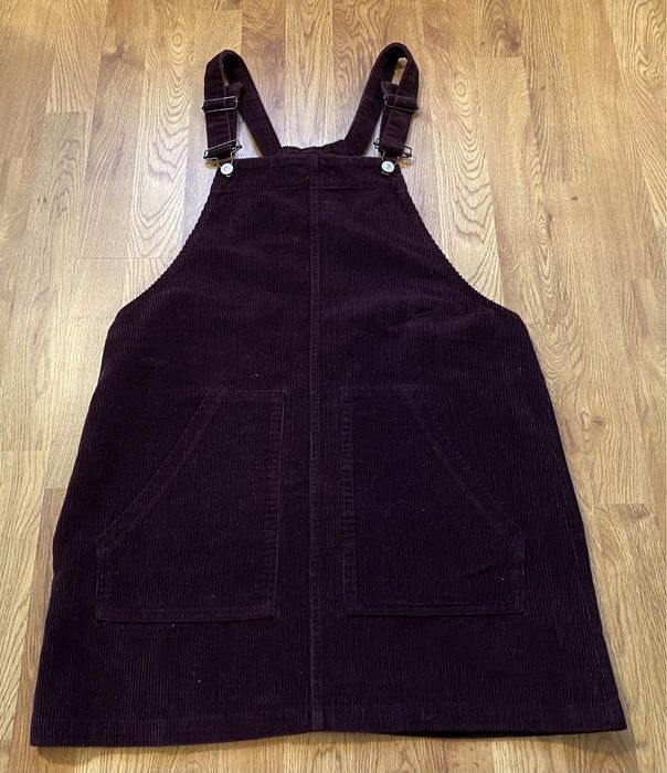 Bezrękawnik ze sztruksu w kolorze bordowym