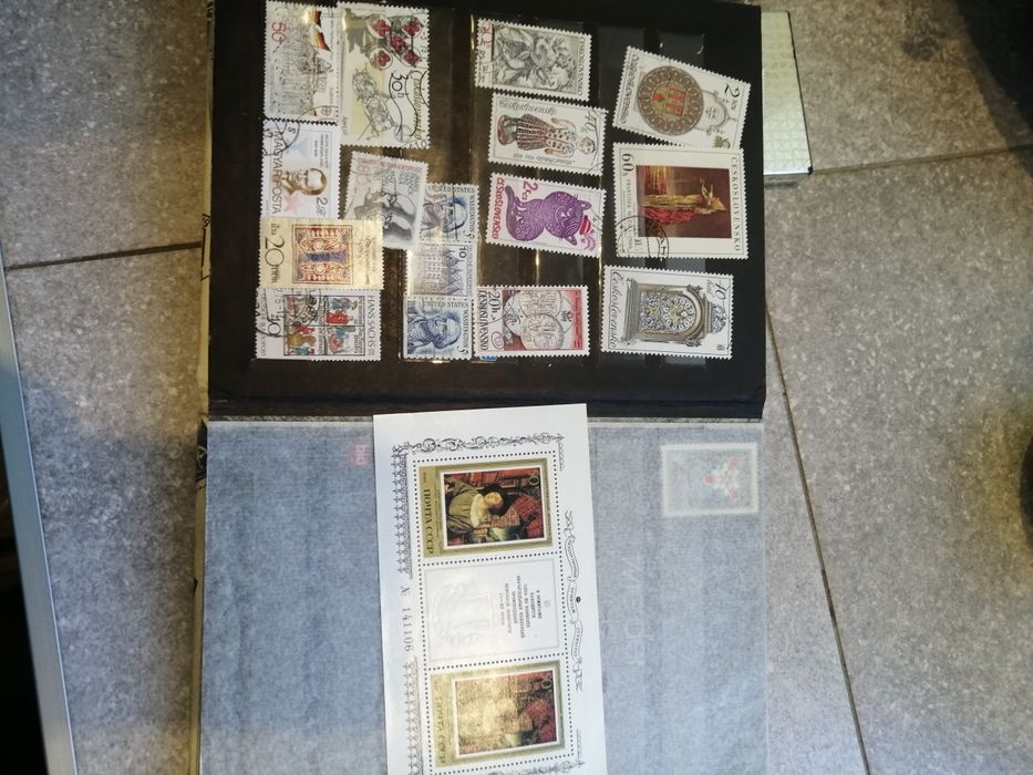 альбом с марками, фауна, живопись, абстракция, морские, юбилейные, нач