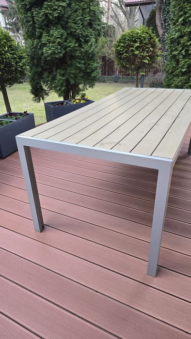 Stół ogrodowy 190x90 - nogi aluminiowe