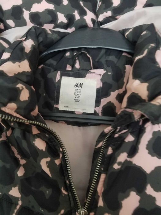 Куртка H&M зимова з капюшоном 8-10 років, зріст 140-146