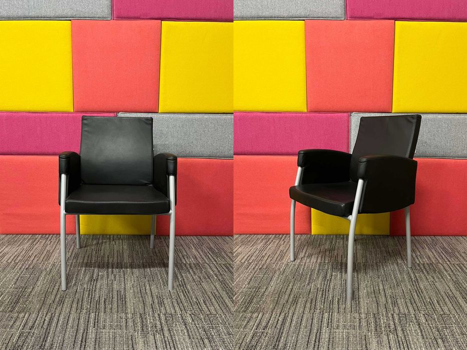 Krzesło fotel skórzane konferencyjne gabinetowe Bejot Vector 8 szt