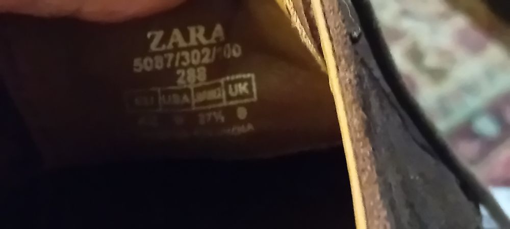 Półbuty Zara  zamszowe meskie