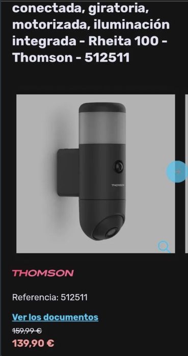 2 cameras de segurança com luz Thomson