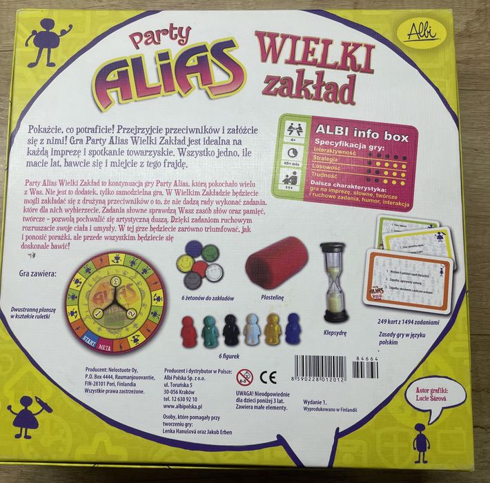 Gra planszowa Party Alias Wielki zakład