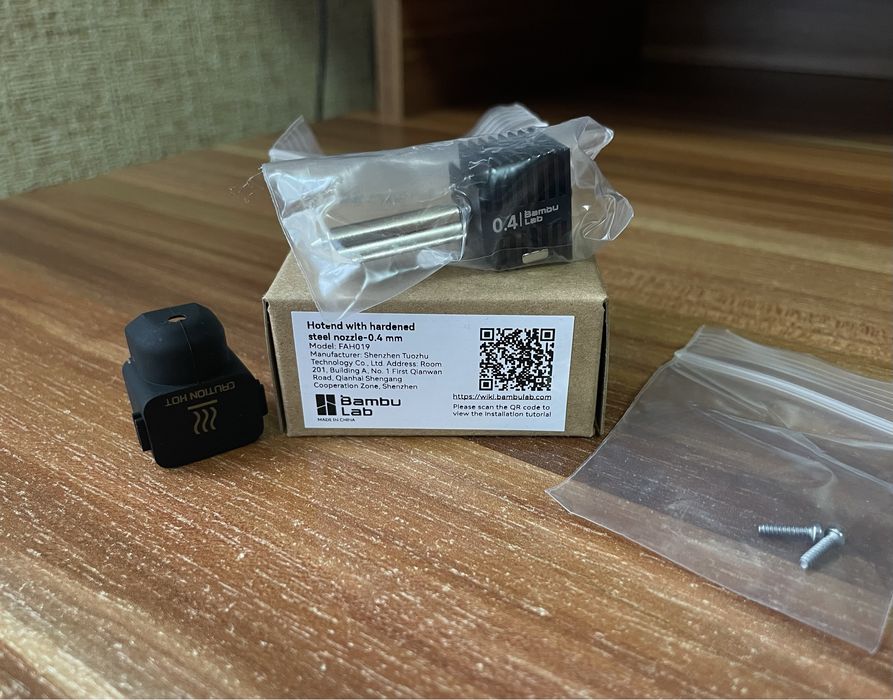 Оригінал BambuLab Hotend Хотенд 0.4 A1/А1 mini + НОСОК У ПОДАРУНОК!