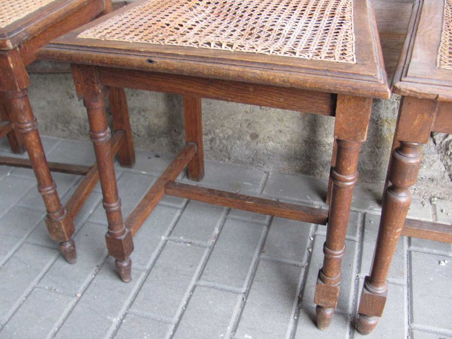 STARE KRZESŁA - Antyczne - 4 sztuki - Komplet - PRZEDWOJENNE ORYGINAŁY