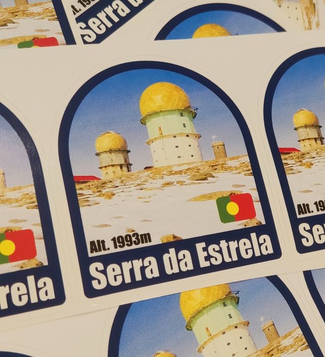 Autocolante Serra da Estrela em vinil para motos caravana carro