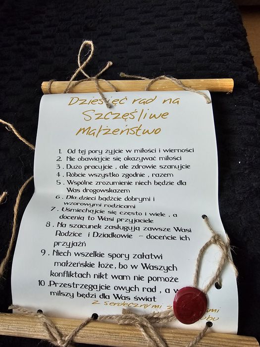 Życzenia 10 rad małżeńskich