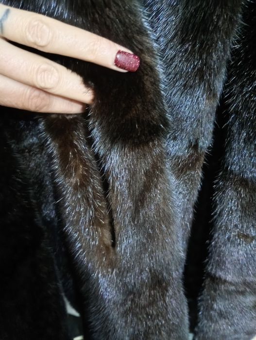 Ог 104см. Норковая шуба с соболем. Натуральная шуба