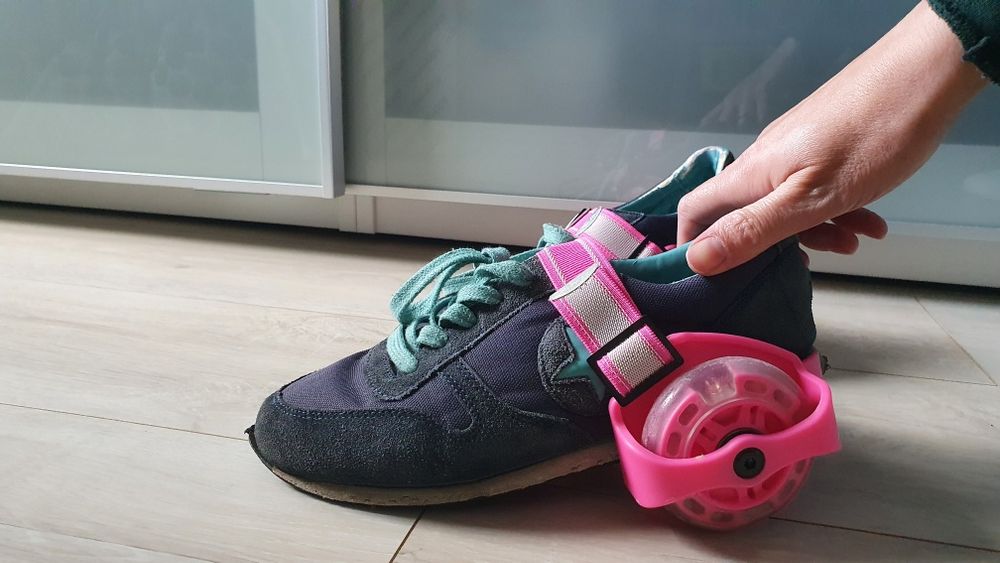 Wrotki, kółka regulowane na buty