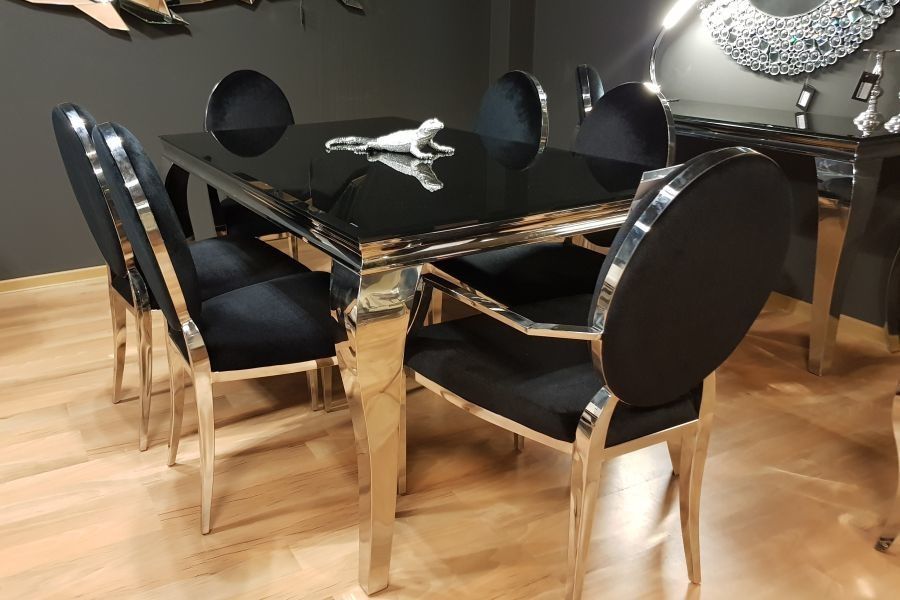 Stół GLAMOUR 150 CM czarny T 780
