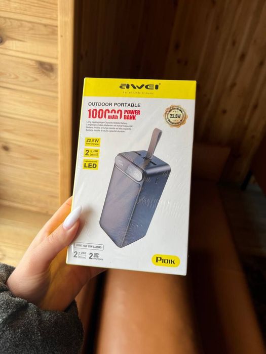 Power Bank  100 000 mAh . 22.5 w. Быстрая зарядка. Оплата при полу