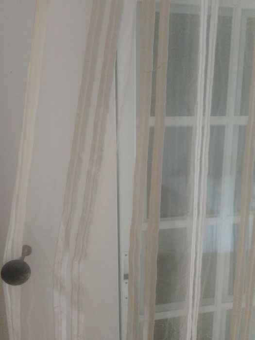 Cortinados cremes organza