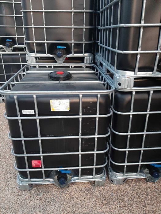 Mauzer 1000l czarny Zbiornik, Paletopojemnik   Spożywka