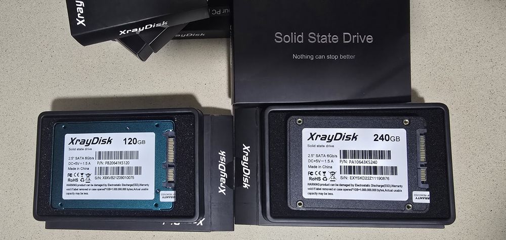 SSD XrayDisk SATA III – Selados / Novos (120GB e 240GB)