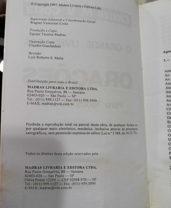 Livro - O Grande Livro das Orações de Cleuza M Veneziani Costa