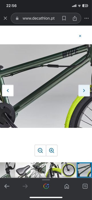 Bicicleta BMX de 10 a 14 anos usada