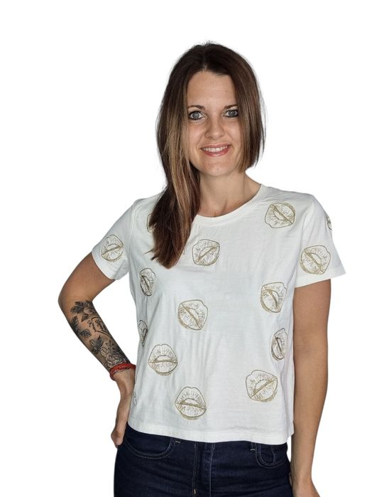 Biały T-shirt guess rozmiar uniwersalny od s do l