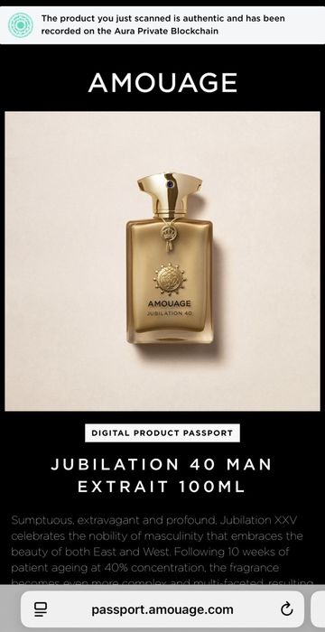 Jubilation 40 Amouage чоловічий парфум