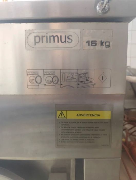 Máquina de lavar industrial Primus 16kg (avariada)