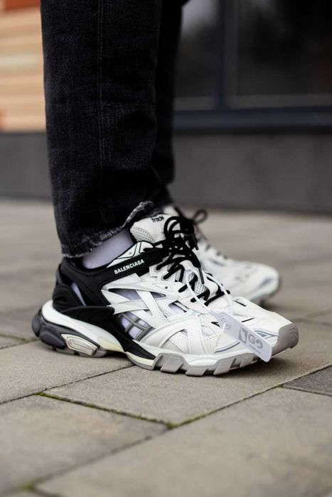 Мужские кроссовки Balenciaga Track 2 "Black/White" Размеры 40-45
