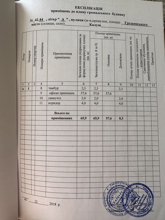 Комерційна нерухомість м.Калуш продаж 66м2