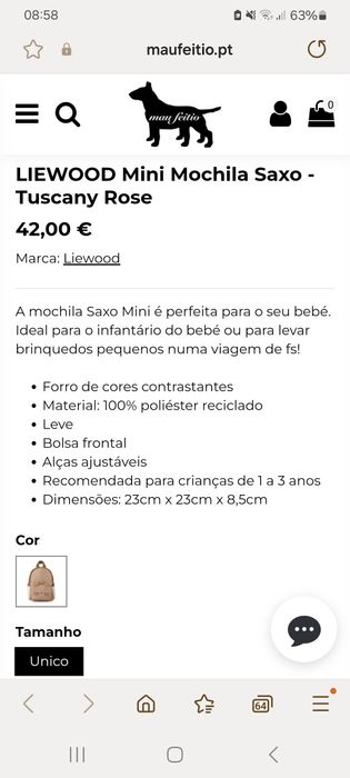 2 mochilas Liewood bordadas