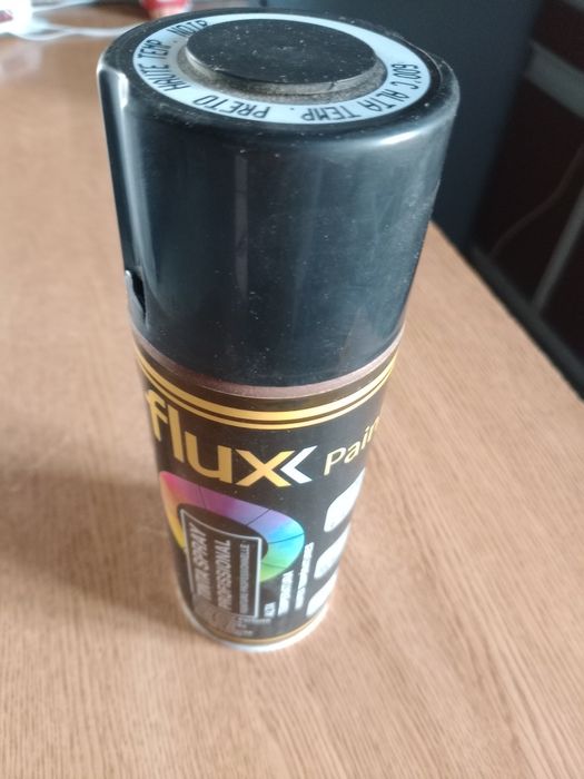 Tinta spray preto de alta temperatura