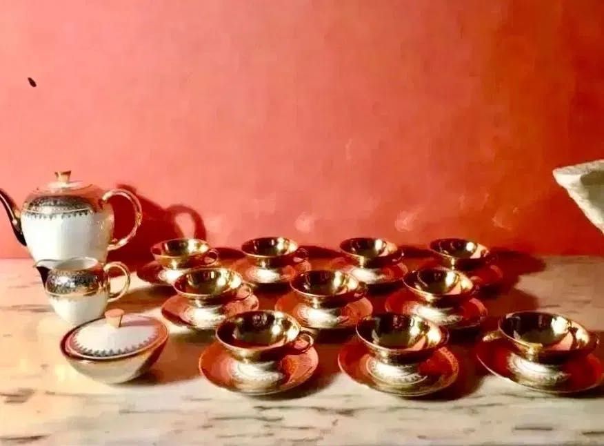 BAVÁRIA WALDERSHOF - serviço de café - anos 50 - 10 chávenas