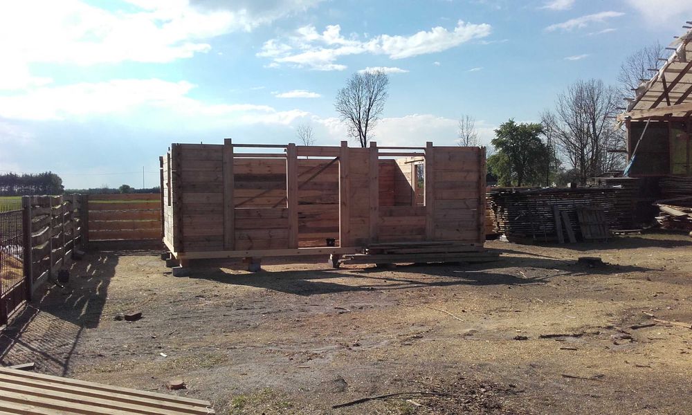 Dom z balii nowy 7,45x5,4 plus wełna