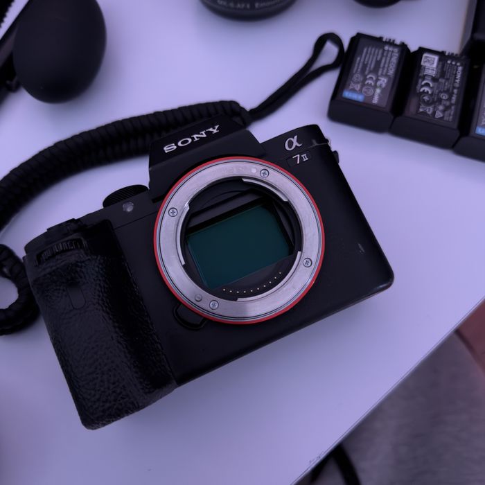 Aparat Bezlusterkowiec Sony A7 ii body ILCE-7M2 zestaw akcesoriów