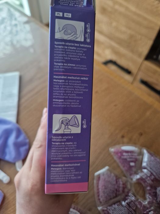 JAK NOWE Lansinoh kompresy żelowe okład na piersi ciepło zimno okłady