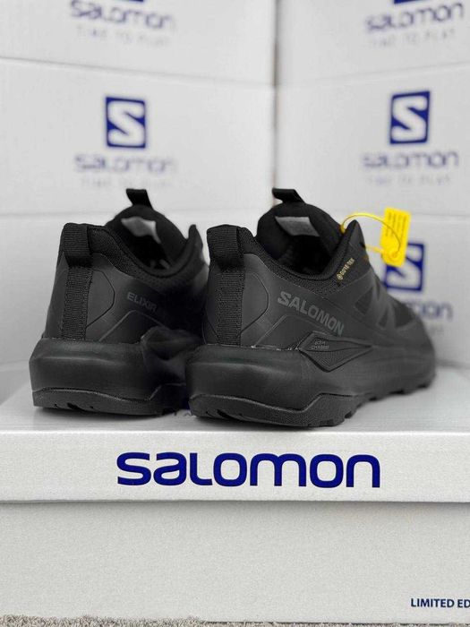 АКЦІЯ! Кросівки Salomon Elixir Activ GTX All Black 41 - 46 термо