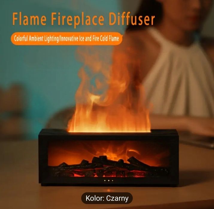 Nawilżacz kominek zasilany USB  poprawia jakość powietrza