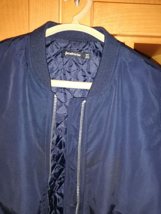 Casaco Bomber azul escuro