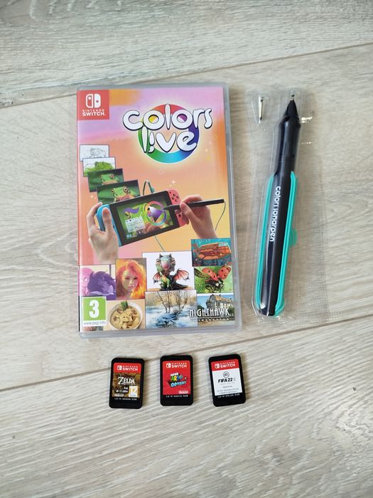 Nintendo switch + etui + gry