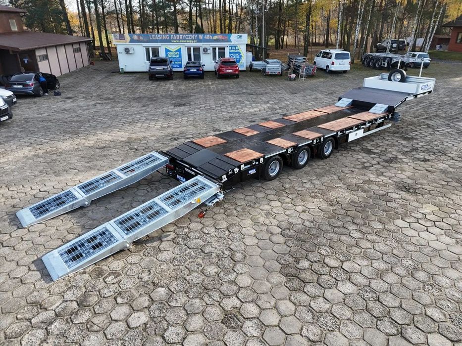 3 OSIOWA NISKOPODWOZIOWA SAF  Naczepa niskopodwoziowa MEGA TRAILERS - osie SAF, ocynkowana,  9500KG!