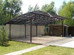 Навес для авто під ключ/Навіс для машини/Навес для машины/Автонавіс