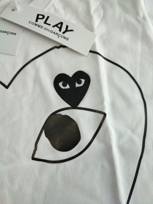 Футболка CDG Play comme des garcons | кдг плей