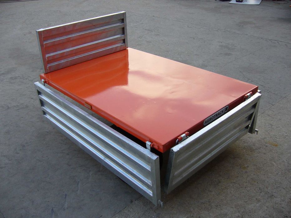 Przyczepa 1T z wywrotem hydraulicznym na tył AGROTRACK traktorkiagropl