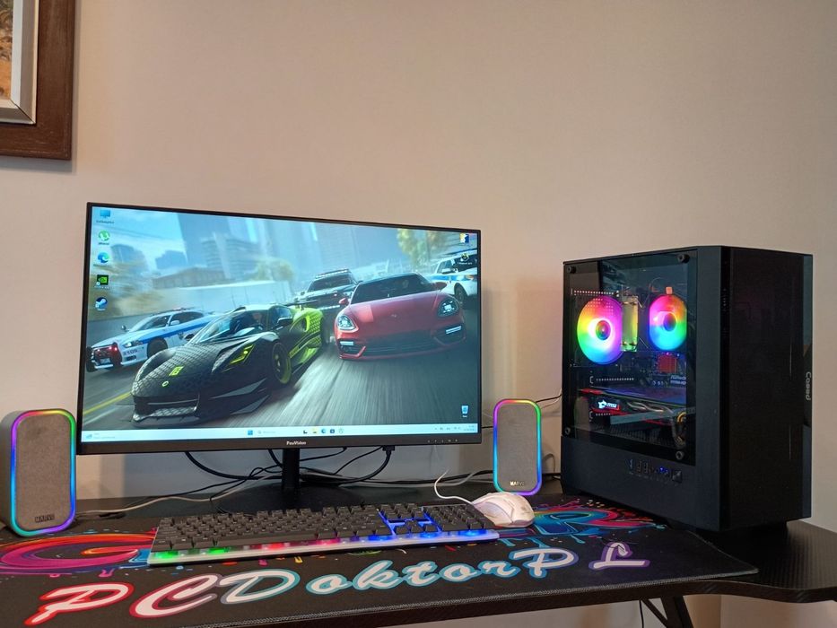 Wydajny PC do gier, gwarancja ,i7 / GPU 8GB / 16GB RAM ddr4/ SSD+HDD 1 tb/Windows 11