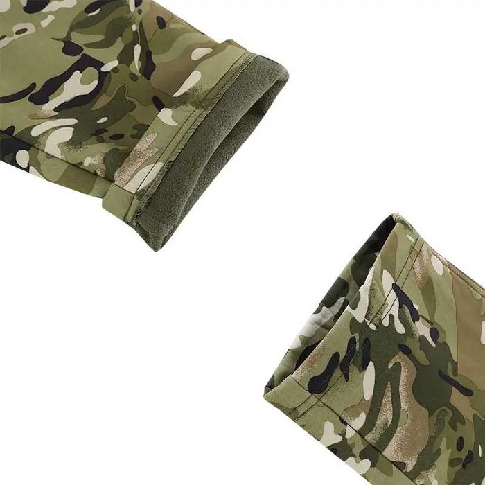 Тактичні штани Lesko B260 Khaki та Camouflage CP теплі на флісі