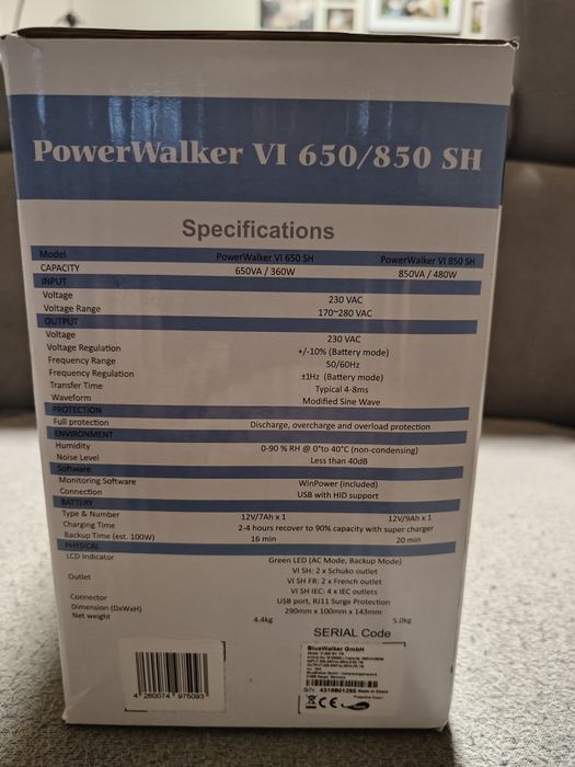 UPS PowerWalker VI 850 SH FR