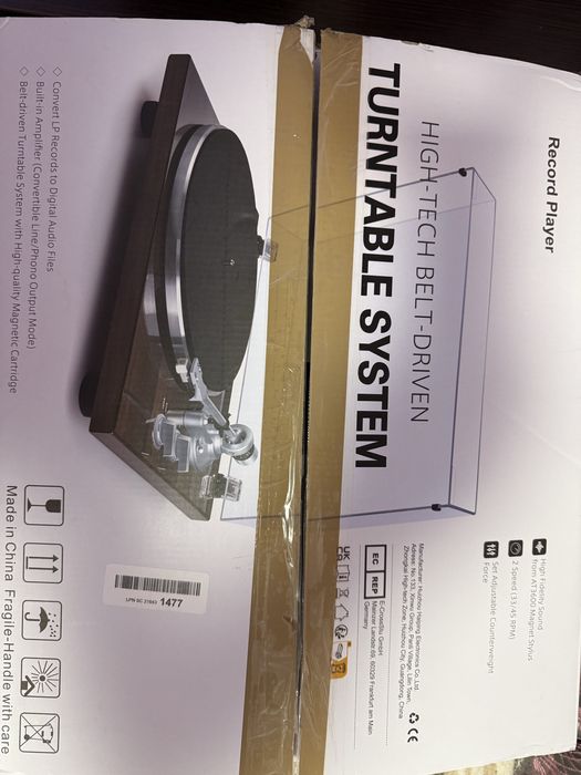 Професійний Вініловий Програвач HP-H0056 (Bluetooth, USB, AT3600L)