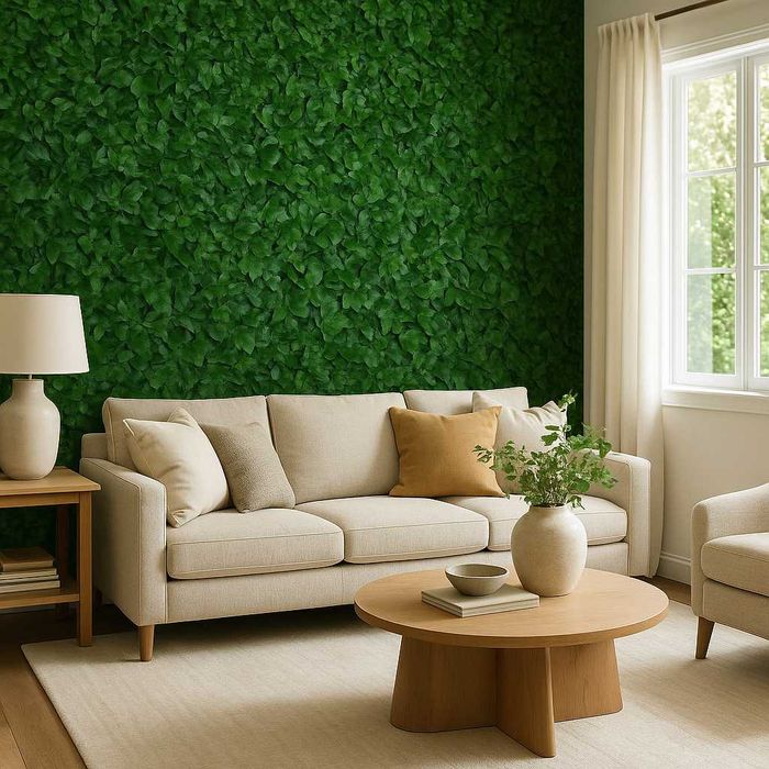 Painel Jardim Vertical de Parede Plantas Artificiais