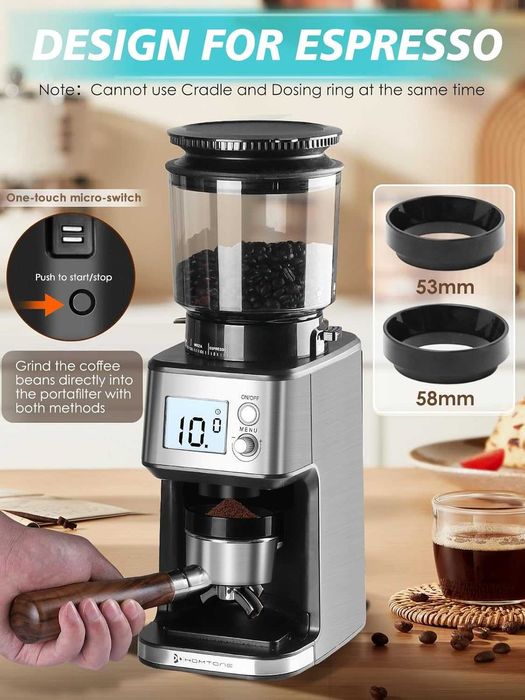 Homtone Elektryczny Młynek do Kawy