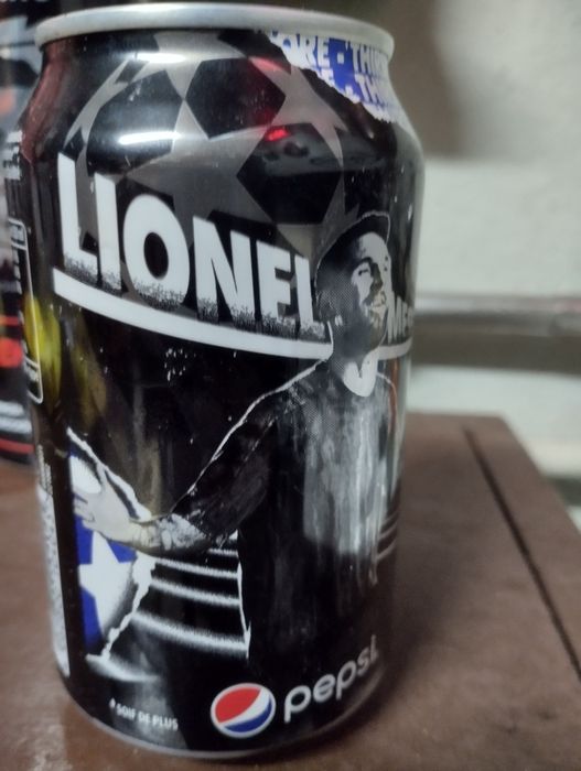 Lata fechada Pepsi Lionel Messi Champions league