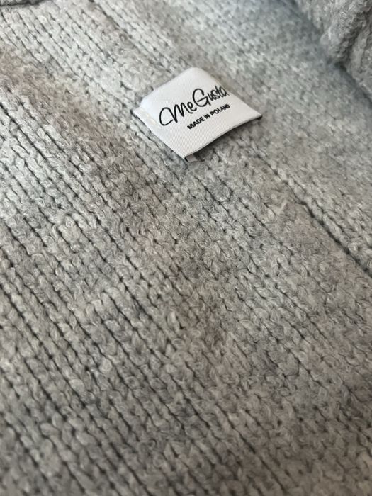 Sweter kardigan me gusta z kapturem ovesize welniany made in poland