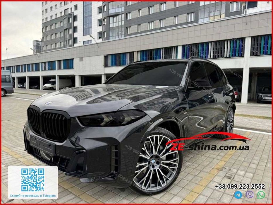 Диски BMW 745 Style R22 5x112 X5 G05 X6 G06 X7 G07 різноширокі Нові Black Machined Face